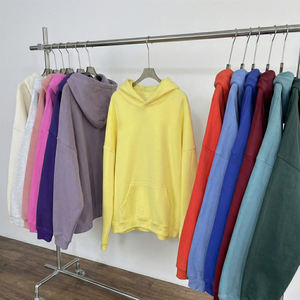 Sweat-shirt à capuche unisexe de haute qualité OEM 2026, lourd, personnalisable avec logo imprimé, tissu polaire, décontracté, surdimensionné - Product Image 2