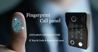 Home Security System Video Fingerprint Video Intercom Ip65 Waterproof Doorbell