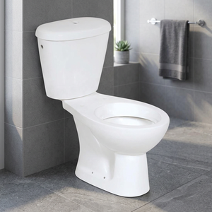Inodoro de Cerámica de Dos Piezas de Alta Calidad, Estilo Italiano, Montado en el Suelo, Acabado Brillante, para Baño - Product Image 6