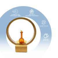 Diffuseurs d'arômes pour la maison et le bureau en bois et verre, diffuseurs d'huiles essentielles sans eau, nébulisants