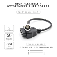 Câble de diagnostic OBD vers 3 broches pour moto, adaptateur de faisceau de câblage pour lecteur de codes de panne ECU de voiture, outil de diagnostic pour MT07/XMAX/TMAX/Tracer