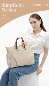 Bolso para ordenador portátil de un hombro para mujer, maletín portátil de gran capacidad, de un hombro bolso cruzado, bolso con <span class=keywords><strong>forro</strong></span> de 15,6 pulgadas - Product Image 4