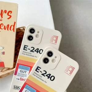 Precio de fábrica TPU Soft Mobile Phone Retro VHS Video Tape Label Design Case para 16 15 14 13 12 11 Pro 7 8 Plus XS <span class=keywords><strong>XR</strong></span> - Product Image 3