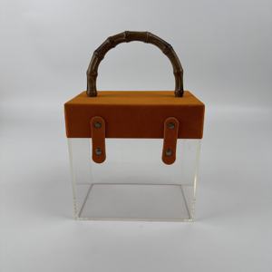 Coffrets cadeaux modernes de mariage en acrylique de poche Présentoir de friandises en gros pour les mariages - Product Image 4