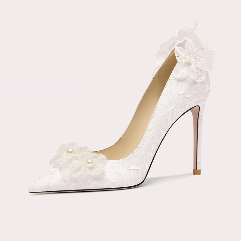 Flat White Shoes for Wedding Elegant Comfortable