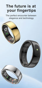 Anneau intelligent de suivi de la forme physique, écran AMOLED, mesure de la fréquence cardiaque, <span class=keywords><strong>saturation</strong></span> en oxygène, variabilité de la fréquence cardiaque, suivi du stress et du sommeil, pour hommes - Product Image 3
