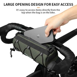 ESLNF Sac de guidon de vélo 2,5 l, sac de guidon avant de vélo avec sangle en caoutchouc - Product Image 4