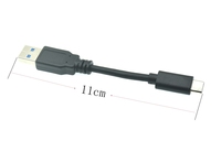 10cm 3A 5Gbps USB 3.0 Type C câble court USB C câble de cordon de charge de données pour tablette téléphone portable disque dur caméra