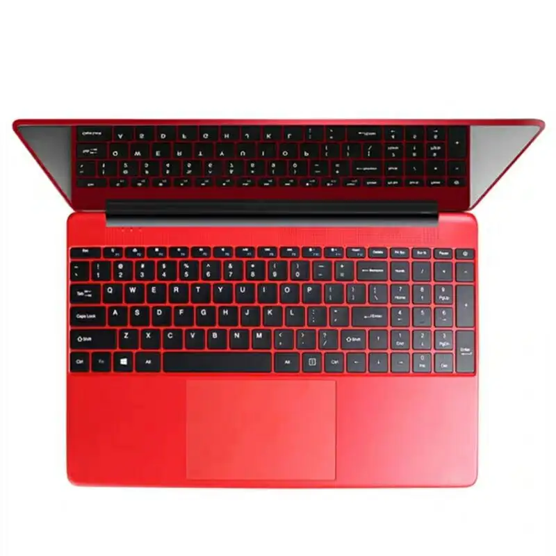 Red smart beautiful laptop 15.6 inch portable laptop with Windows 7 / Windows 10 system for AN156