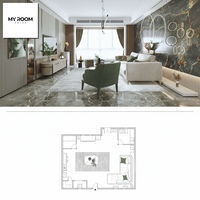 Servicio de Dibujo y Renderizado 3D de Diseño Interior Moderno para Toda la Casa