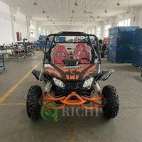 Kart de route Richi à moteur 200cc refroidi par huile, 4 temps, vitesse maximale 70 km/h, 2 places, puissance stable, idéal pour les parcs d'attractions et sites touristiques
