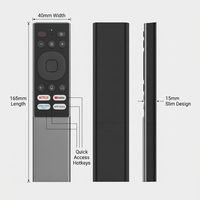 Télécommande intelligente RCT2017 BLE 5.0 avec commande vocale, IR, code roulant, sécurité, protocole personnalisé, Android TV/Boîtier OTT, pile AAA, portée de 20 m |