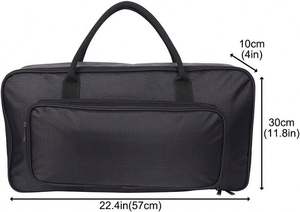 Bolsa de Transporte Acolchada de Muestra Gratuita, Estuche de Transporte Resistente para Controlador de DJ con Correas para el Hombro y Asas de Transporte para Multi-Efectos - Product Image 5