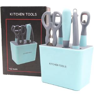 Nuevo Juego <span class=keywords><strong>de</strong></span> Utensilios <span class=keywords><strong>de</strong></span> <span class=keywords><strong>Cocina</strong></span> Ecológicos <span class=keywords><strong>de</strong></span> Acero Inoxidable, Pelador <span class=keywords><strong>de</strong></span> Frutas, Tijeras, Sacacorchos con Caja <span class=keywords><strong>de</strong></span> Almacenamiento - Product Image 6