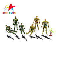 Jouet de soldat militaire en plastique pour garçon, armes de simulation, camouflage, armée, figurine d'action