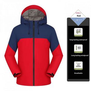 Custom Outdoor Autumn <b>Winter</b> Windproof Waterproof Heated Warm Work <b>Running</b> Hiking Snowboard Windbreaker <b>Jacket</b> With Logo - Product Image 2