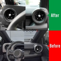 Cache de cadre d'admission d'air latéral pour Toyota GR Yaris GXPA16 2025+ en fibre de carbone véritable, garniture de ventilation AC, accessoires intérieurs, 2 pièces