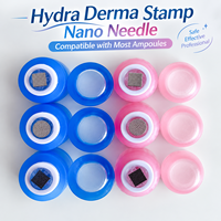 ZS Private Logo Hydra Derma Stamp, outil de beauté sans aiguille ni douleur, avec tampon nanocristallin, pour les soins des cheveux, de la barbe et de la peau