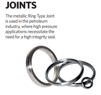 Joint torique R 46, forme ovale, dimensions et marquage conformes à la norme ANSI B16. 20, JOINTS D'ÉTANCHÉITÉ RING-JOINT R 46, OVAUX, EN FER DOUX