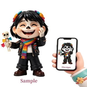Meiyantoys ODM Street Sugar Skull Art Toy pop Vinyl Figure Artist Co-brand Collectible Pvc Toys Full Custom Vinyl Figure Toy - Product Image 1