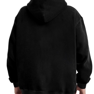 Sweat-shirt à capuche zippé pour homme, coupe classique, couleur unie, effet délavé, design brodé 3D, collection automne - Product Image 3