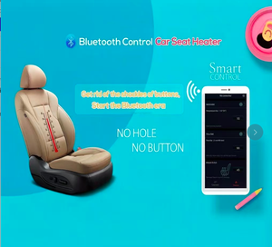 <span class=keywords><strong>Coussin</strong></span> de siège chauffant à contrôle de température intelligent en Fiber de carbone Bluetooth personnalisable pour le nouveau siège de couverture intérieur de véhicule - Product Image 1