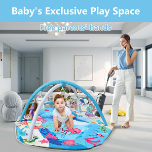 Jouets <span class=keywords><strong>de</strong></span> <span class=keywords><strong>motricité</strong></span> fine tissu doux bébé <span class=keywords><strong>tapis</strong></span> <span class=keywords><strong>de</strong></span> jeu <span class=keywords><strong>de</strong></span> gymnastique pour bébé ventre temps <span class=keywords><strong>tapis</strong></span> activité gymnastique clôture Fitness support rampant coussinets - Product Image 6