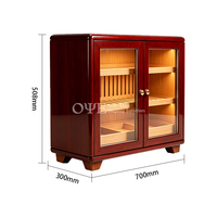 Humidor à cigares en bois de cèdre grande capacité personnalisable en gros