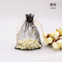 Sacs en organza personnalisés avec impression flocon de neige doré, sacs fourre-tout pour bonbons, sacs d'épicerie, grands sacs cadeaux de Noël et de mariage en organza