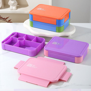 Boîte à bento Easytop Enjoy, grande capacité, boîte à lunch scellée, couvercle en plastique rectangulaire, pour enfants, étudiants, passe au micro-ondes - Product Image 3