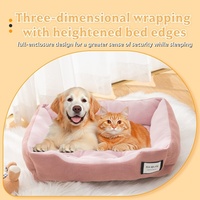Nouveau lit d'hiver pour chiens de petite et moyenne taille, anti-adhérent aux poils, chaud, lavable en machine, coussin de couchage pour chat, nid pour animaux de compagnie