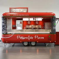 Camion de nourriture Concession de cuisine mobile Chariot de crème glacée alimentaire de rue Kiosque de café Camion de bar mobile Remorque de nourriture pour les ventes