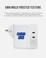Chargeur mural portable super rapide double USB-C GaN 100W pour OnePlus, Honor, Xiaomi, Honor 200 (prise UE Allemagne)
