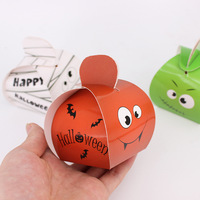 Petite boîte à bonbons mignonne pour Halloween, pour la pâtisserie, les biscuits, la décoration de fête d'Halloween, les cadeaux, l'emballage de friandises