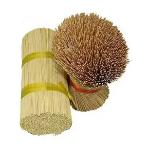 Wholesale Eco Friendly 9" Indian Raw Material Custom Brands Bulk Incense Stick Supplier Round Bamboo Sticks For Agarbatti Making