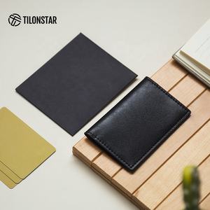 TILONSTAR TVW104 Custom Gift Logo <b>Slim</b> <b>Cards</b> Wallet Large Capacity Bifold Leather RFID Blocking Business <b>Card</b> <b>Holder</b> - Product Image 5