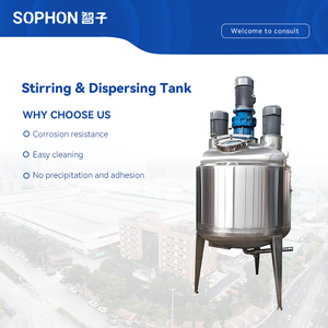 Sophon 100L 200L thép không gỉ Bùn Chất lỏng trộn phân tán máy cho dầu gội chất tẩy rửa kem trộn Tank với khuấy - Product Image 4