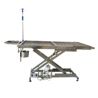 Table d'opération chirurgicale vétérinaire professionnelle et durable pour chien, réglable manuellement, AC 110-220V, équipement vétérinaire Chenhong