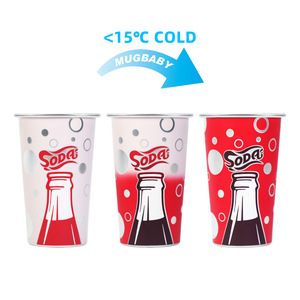 Offre Spéciale – Gobelet Isotherme en Aluminium 450 ml Réutilisable, Design Classique, Couleurs Changeantes, pour Boissons Froides, avec Couvercle, Isolation Thermique 0-6h - Product Image 2