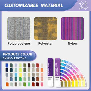 Thương mại văn phòng hiện đại sàn vuông gạch Thảm 50x50 cho bitum ủng hộ đống vòng lặp Thảm gạch - Product Image 3