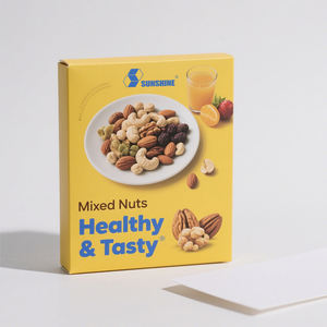 Boîte d'emballage personnalisée imprimée organique Trail Mix Amandes grillées Snack style tiroir Boîtes en papier de pop-corn pour aliments au détail pour micro-ondes - Product Image 6