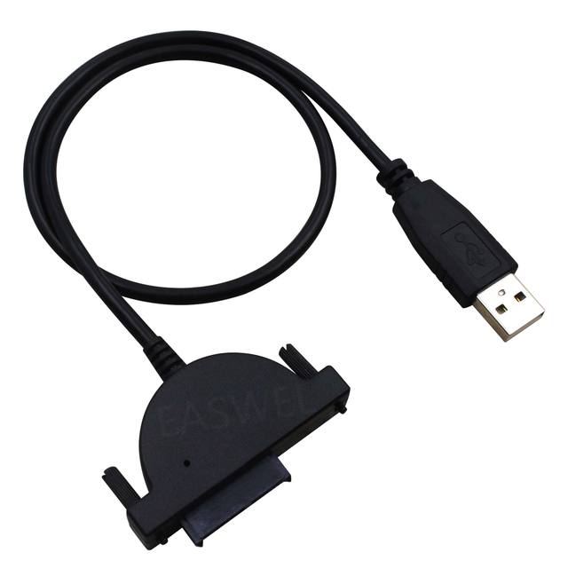 General USB 2.0 to 13 Pin SATA Adapter Cable for Laptop CD-ROM DVD-ROM Converter