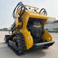Mini-chargeuse compacte hydraulique à direction par déplacement latéral, modèle le plus vendu, avec accessoires