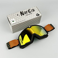 Masque de moto de course pour homme, design personnalisé, coupe-vent, anti-poussière, lunettes de motocross de luxe avec boîte, lunettes de moto pour femme