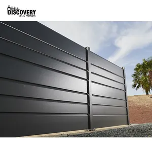 Top Quality Powder Coating Aluminum Louver Panel Fence Custom Aluminium Louvre Bladed Fence For Garden