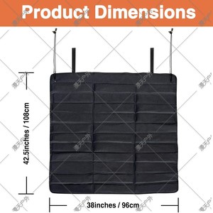 Almohadilla protectora para maletero de coche, 96x108cm, tela Oxford, estilo plano, para cubiertas de carga - Product Image 4