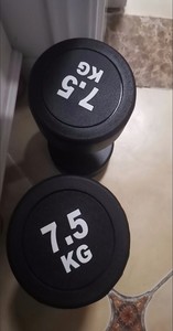CZFIT Adjustable 2.5-50kg Rubber Coated Cast Iron Core <b>Dumbbells</b> for Arms & Full Body Workout-Anti-Slip & Durable Gym Equipment - Product Image 6