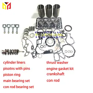 D1105 D1105-EU2 Motor umbaus atz mit Kurbelwellen-Pleuel FÜR KUBOTA D1105 Dieselmotor Zylinder lauf buchse Kolben & Ring lager