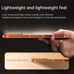 Nueva funda metálica anticaídas todo incluido, compatible con la funda del teléfono 17Promax y la funda magnética todo incluido para iPhone 16 17Pro. - Product Image 2
