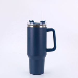 <b>Large</b> Capacity 40OZ Stainless Steel Tumbler Thermal Bottle Double Vacuum Keep Cold Thermos <b>Cup</b> with Handle and Straw Lid - Product Image 6